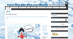 Desktop Screenshot of powdergenie.com